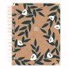 brown-dotted-floral-planner-diary-2021-2022