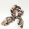 Bown Snake print Scrunchie Floral print Scrunchie Hair Accessories Women Accessories Silky Knotted Scrunchie